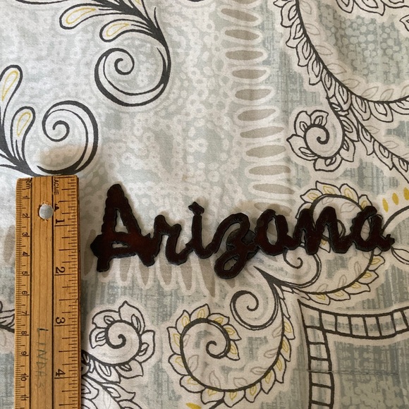 Arizona Script Rustic Metal Fridge Magnet - Picture 6 of 6